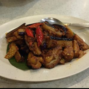 Malaysia style eggplant at I Mushroom Culture Vegetarian Restaurant in Puchong