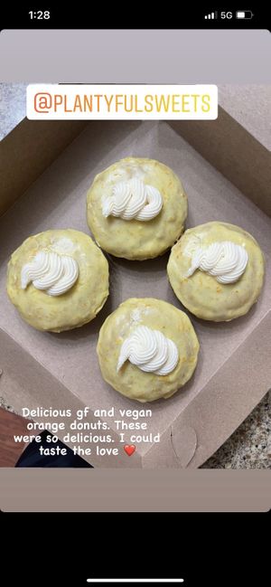 Orange creamsicle donuts- my favorite!!  at Plantyful Sweets in San Antonio