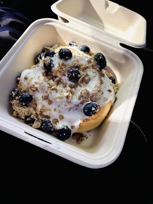 Blueberry pie  at Cinnaholic in San Antonio