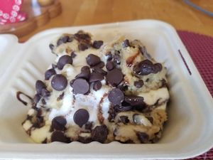 Cookie monster at Cinnaholic in San Antonio