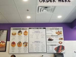 Menu at Cinnaholic in San Antonio