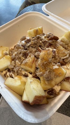 Caramel apple  at Cinnaholic in San Antonio