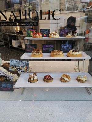 Current favorites at Cinnaholic in San Antonio