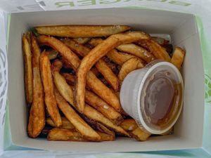 Fries were very limp and soft.  at BurgerFi in South Padre Island