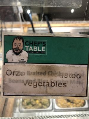 Orzo salad   at Chef's Table in Fairfield