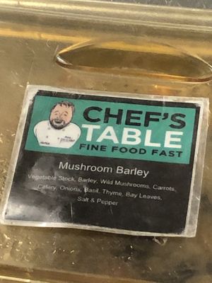 Soup  at Chef's Table in Fairfield