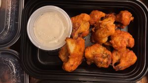 Buffalo cauliflower  at Chef's Table in Fairfield