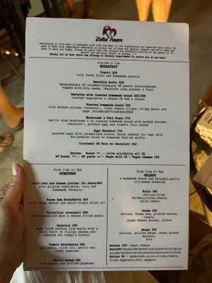 Menu may  at Dolce Amore in San Juan Siquijor