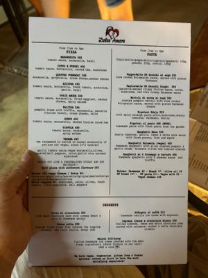 Menu may  at Dolce Amore in San Juan Siquijor