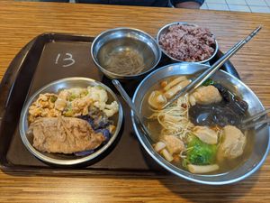 T$130 for all of this at LóngShān 龍山 in Taipei