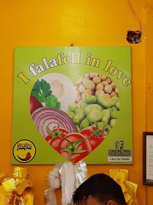 ! at Yum Yum Falafel in Dahab