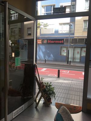 What you see from inside at Aqui O En Casa in Gran Canaria