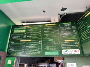 Great selection of choices. at Evolution Fast Food in San Diego