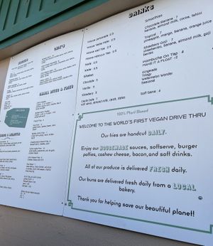 new sign!   at Evolution Fast Food in San Diego