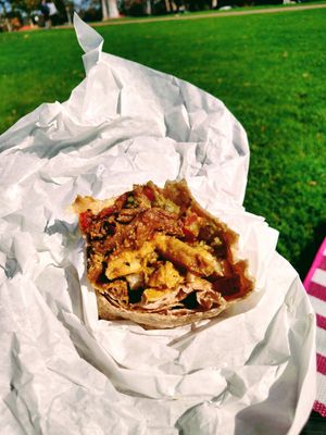 Cali burrito  #Veganuary at Evolution Fast Food in San Diego