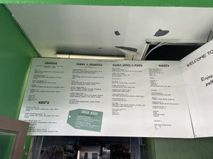 Menu  at Evolution Fast Food in San Diego