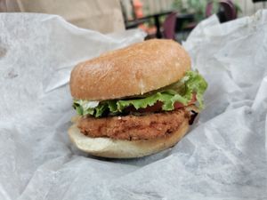 Chick'n pesto at Evolution Fast Food in San Diego