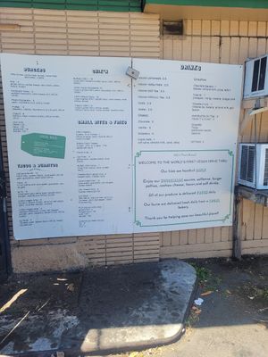 Menu at Evolution Fast Food in San Diego