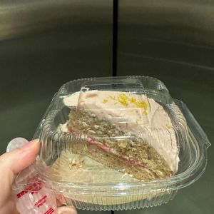 strawberry cake   at Evolution Fast Food in San Diego