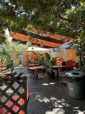 Patio  at Evolution Fast Food in San Diego