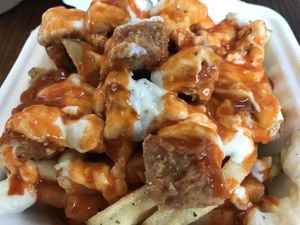 Buffalo fries at Evolution Fast Food in San Diego