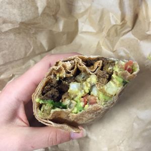 cali burrito!!! at Evolution Fast Food in San Diego