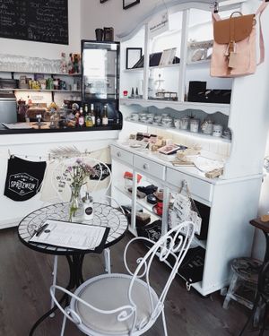 Coffee & Shopping, all in one little place   at Wunderladen Coffeeshop in Vienna