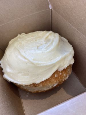 Vegan doughnut at Crwst in Cardigan