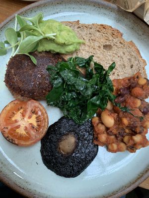 Vegan breakfast  at Crwst in Cardigan