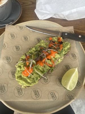 Avo toast   at Crwst in Cardigan