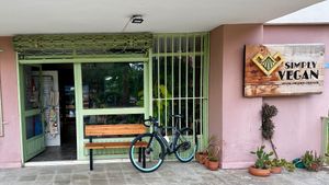 Entrance at Simply Vegan in Antalya