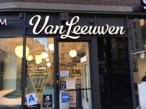 Front entrance at Van Leeuwen Ice Cream - 3rd Ave in New York City