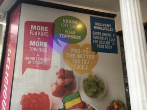 Sign at 16 Handles - 3rd Ave in New York City
