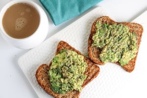 Avocado Toast: toasted sprouted bread, avocado & homemade everything bagel seasoning.
Add Veggies: organic romaine, tomato, organic carrots, organic cucumbers, sprouts or raw onio at Nature's Food Patch Market & Café in Dunedin