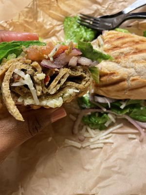 Vegan Big Stack sandwichh  at Nature's Food Patch Market & Café in Dunedin