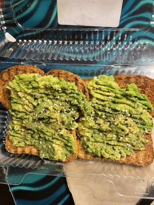 Avocado toast  at Nature's Food Patch Market & Café in Dunedin
