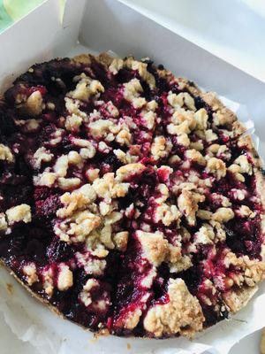 Tarte crumblée aux framboises  at L'Insouciance in Wavre