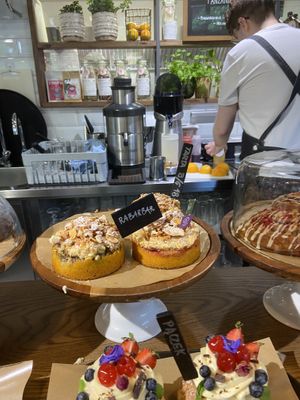 Vegan rhubarb tart  at Norwida 2 concept in Gdansk