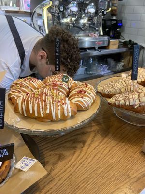 Vegan pistachio croissant   at Norwida 2 concept in Gdansk