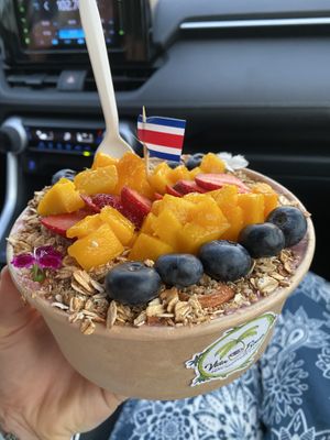Smoothie bowl at Vida Bowls in Huacas