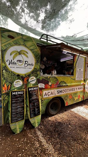 The truck  at Vida Bowls in Huacas