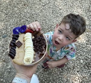 Our two-year-old loved it!  at Vida Bowls in Huacas