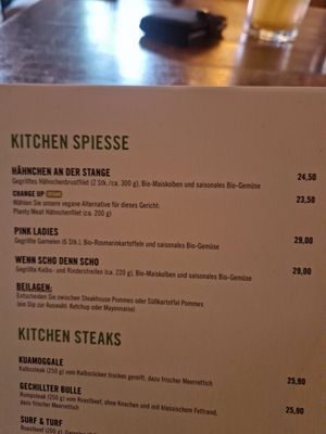 Menu at Kitchen in Esslingen