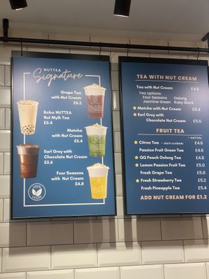 Menu  at NUTTEA - Soho in London