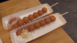 Waffles with nut cream & with chocolate nut cream at NUTTEA - Soho in London