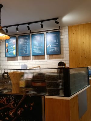 Menu from seating at NUTTEA - Soho in London