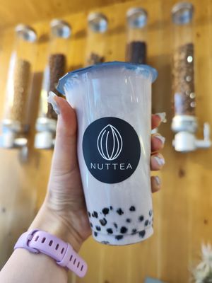 Taro boba nut mylk tea at NUTTEA - Soho in London