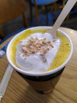 Seasonal pumpkin drink at NUTTEA - Soho in London