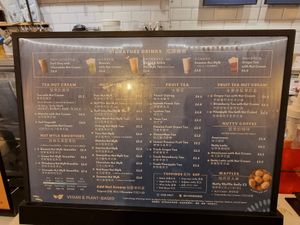 Menu - overwhelming at NUTTEA - Soho in London