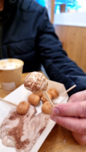 Waffles with nut cream at NUTTEA - Soho in London